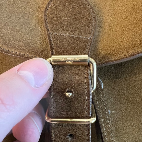 Saint Laurent Hedi Slimane Western/Cowboy Fringe Festival Backpack in Tan Suede - Picture 5 of 16